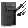 Produktbild: Ladegerät (Netz/KFZ) für NP-20 / Casio EX-M1 M2 S1 S2 S3 S100 S500 S600 / BenQ DC... - s. Liste