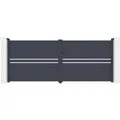Produktbild: Casanoov Flügeltor Cimone 400x160cm Graues Aluminium