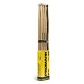 Produktbild: ProMark Schlagzeug Sticks - Rebound 5B Drum Sticks - FireGrain - Hinten gewichtetes Gefühl - Lackierung, Eichel-Tipp, Hickoryholz - 3 Paare of Rebound 5B + 1 Paar of FireGrain 5B