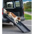 Produktbild: Hunderampe Hunde Rampe PKW Auto KFZ Treppe klappbar Einstieghilfe 155cm Anti Rutsch Hundetreppe Tier - Schwarz