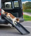 Produktbild: Hunderampe Auto KFZ PKW Hunde Rampe Treppe faltbar klappbar Einstiegshilfe 155cm