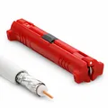 Produktbild: PremiumX Abisolierwerkzeug SAT Abisolierer Koaxialkabel Koax Kabel Entmanteler