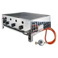 Produktbild: Edelstahl Gasbräter / Gastrobräter mit Grillrost DGB3, 3-flammig, 10kw