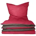 Produktbild: Schiesser Bettwäscheset, Dunkelgrau, Rot, Textil, 155x220 cm, Schlaftextilien, Bettwäsche, Bettwäsche