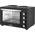 Produktbild: TZS-First-Austria Minibackofen FA-5045-4, 3200 Watt, mit Kochplatten und Drehspieß, 45 Liter