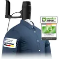 Produktbild: CLEANmaxx Hemdenbügler PRO KOMPAKT - easy an die Tür hängen & automatisch bügeln - schwarz/silber - Silber