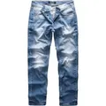 Produktbild: REPUBLIX Straight-Jeans NAT Herren Regular Fit Destroyed Jeans blau W40/L32