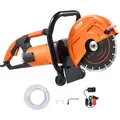 Produktbild: VEVOR Elektrische Betonsäge, 230 mm, Hochleistungs-Kreissäge 2000 W, Schnitttiefe 89 mm, Nass-/Trocken-Scheibensäge mit Wasserrohr, Wasserpumpe, Sägeblatt, für Stein und Ziegel