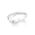 Produktbild: Amor Ring 925 Sterling Silber Damen Ringe, mit Zirkonia synth., Silber, Kommt in Schmuck Geschenk Box, 2035549