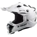Produktbild: LS2 Motocrosshelm MX700 Subverter Evo II Solid Motocross Helm, Notfallsystem-Polsterung (EQRS) weiß XL (61/62)