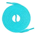 Produktbild: Mount Swiss Schnürsenkel flach 7mm Baumwolle – Türkis 130cm – Ersatz Schuhband Sneaker Sportschuhe Freizeitschuhe Arbeitsschuhe – Unisex Damen Herren Kinder