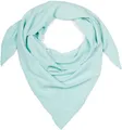Produktbild: styleBREAKER Damen Musselin Dreieckstuch aus 100% Baumwolle | Weiches und leichtes Halstuch für Damen Unifarben | Stylisches Tuch für jede Jahreszeit - Made in Italy, 196 x 84 cm, Mint