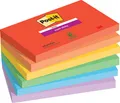 Produktbild: Post-it Haftnotizen Super Sticky Notes 127 x 76 mm Playful 6 Blöcke á 90 Blatt