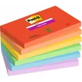 Produktbild: Post-it® 6 Blöcke  Haftnotizen Super Sticky Notes 76 x 127 mm 90 Blatt