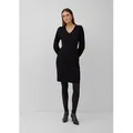 Produktbild: s.Oliver Minikleid Kleid Figurumspielendes Kleid aus Viskosemix mit semitransparenten Ärmeln schwarz 4XL (48)