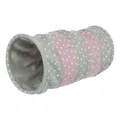 Produktbild: Trixie 4291 Spieltunnel, Fleece, ø 25 × 50 cm, grau/rosa