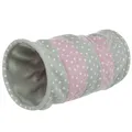 Produktbild: Trixie Spieltunnel aus Fleece - hellgrau/rosa
