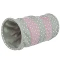 Produktbild: Trixie Spieltunnel aus Fleece - hellgrau/rosa
