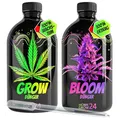 Produktbild: HOMEGROW24 Cannabis Dünger Duo - Grow und Bloom Flüssig NPK Pflanzendünger für Indoor, Outdoor & Autoflower und Growbox geeignetes Hanf Dünger Anbau Set