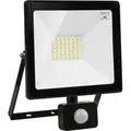 Produktbild: LED Flutlicht mit PIR Bewegungssensor 30W WW 2400 Lumen Außenbeleuchtung Scheinwerfer Strahler Slim IP44 Spritzwassergeschützt 30W, Warmweiß 3000K