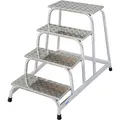 Produktbild: KRAUSE Montagetritt STABILO silber 4 Stufen, H: 81,0 cm