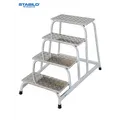 Produktbild: KRAUSE STABILO Montagetritt 4 Stufen - Alu-Tritt - Art-Nr: 805041