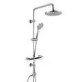 Produktbild: JOHO Regendusche Duschset Edelstahl Duschsystem mit Ablage Duschkopf D20cm Chrom