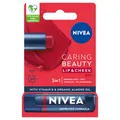 Produktbild: 4006000098791 Caring Beauty pielęgnująca pomadka do ust 3w1 Red 4.8g Nivea
