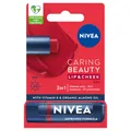 Produktbild: 098791 NIVEA Caring Beauty 3in1 Lippenbalsam Rot