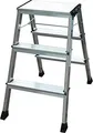 Produktbild: Krause Rolly - Stufenleiter - 3 Stufen - 2 Abschnitte
