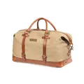 Produktbild: Weekender 'Owen'  Canvas Reisetasche Herren und Damen mit Leder, Vintage, erw...