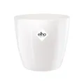 Produktbild: elho Brussels Diamond Rund 18 - Blumentopf für Innen - Ø 18.1 x H 16.2 cm - Weiß/Weiss