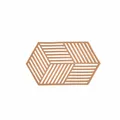 Produktbild: Zone Denmark Untersetzer Hexagon Light Terracotta, Silikon, Rot, 24 cm, 31616