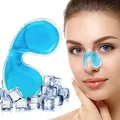 Produktbild: ICEHOF Nasenbluten Stopper Kühlpads – 2 wiederverwendbare Kühlpack als Blutstiller – Nach Nasenoperation Nase kühlen – Nasenbluten stoppen Blau
