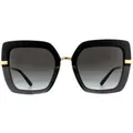 Produktbild: Dolce & Gabbana Sonnenbrille DG4373 32468G Top Schwarz auf Transparent Schwarz Grau Gradient