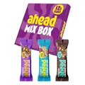 Produktbild: ahead Nutbar Mixbox | Nussriegel Müsliriegel ohne Zuckerzusatz mit 3 Sorten - 12x35g mit nur 1,7g Zucker pro glutenfreiem Riegel