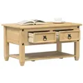 Produktbild: vidaXL Couchtisch mit Schubladen Corona 85x50x45 cm Massivholz Kiefer