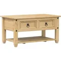 Produktbild: vidaXL Couchtisch mit Schubladen Corona 85x50x45 cm Massivholz Kiefer 4002772