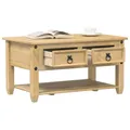 Produktbild: Couchtisch mit Schubladen Corona 85x50x45 cm Massivholz Kiefer