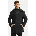 Produktbild: Indicode Wollmantel Herren INLunil Winter Mantel Herrenmantel Herren Mantel mit Stepp-Optik, Winterjacke,Übergangsjacke blau XL (46)