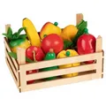 Produktbild: Goki 51658 Eine Kiste Gefüllt mit Obst und Gemüse für Einkaufen und Kochspi