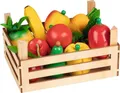 Produktbild: Obst und Gemüse in Kiste, Kiste: 14,1 x 10,1 x 7,3 cm, Holz, 10 Teile, per Set