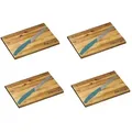 Produktbild: Kesper 8-TLG. Brotzeitbrett-Set Frühstücksbrett Frühstücksbrettchen Holz Akazie Essbrett Schneidbrett XL Set Brotzeit extra groß!