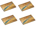 Produktbild: Kesper Brotzeitbrett Set 8-tlg. Frühstücksbrett Akazie Holz XL Schneidbrett