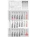 Produktbild: 3-Monatskalender 30x54cm 3-farbig Kalendarium 2026