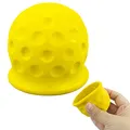 Produktbild: SZCXDKJ Kugelabdeckung für Anhängerkupplung, universal, 50 mm, schwarz, aus Gummi, Kugelabdeckung, Gummi-Kugelabdeckung, Anhängerkupplungsabdeckung, waschanlagenfest, Abrieb- und Schmutzschutz #Gelb