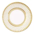 Produktbild: 8 Pappteller in Gold-Weiß, von EDesigns. Elegant, einweg Tafelgeschirr. Ideal für Weihnachten, Hochzeit, Dinnerparty, Junggesellinnenabschiedsfeier, Kaffeeklatsch, Geburtstag, Silvester.