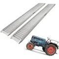 Produktbild: TRUTZHOLM 2x Profi Schwerlastrampe 200cm Traglast 2000kg Alu Grau
