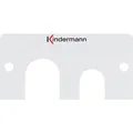 Produktbild: Kindermann Konnect 50 alu - 7444000444 Blende 1/2 50x50 m.Kabeldurchlass 12+9m (7444000444)