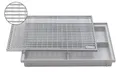 Produktbild: ACO 60x40cm Schuhabstreifer V-Stab Maschenrost mit Bodenwanne Vario Light Abtreter Fußmatte